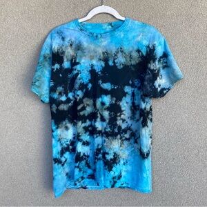 Urban Outfitters Blue Acid Tie Dye Tee